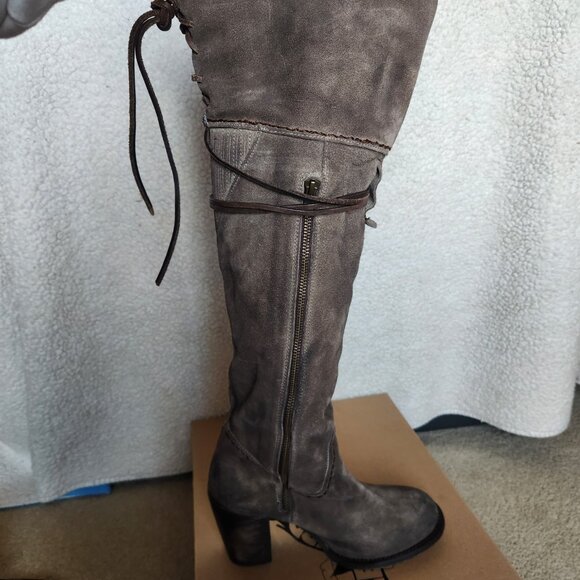 OG Freebird by Steven Brock Tall Boot, Grey Suede , Size 10 - Picture 5 of 12